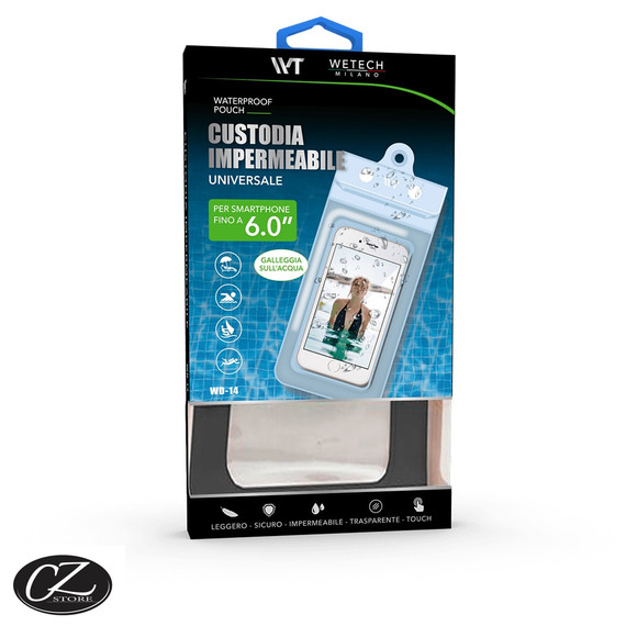 Wetech - Custodia impermeabile x smartphone 6.5