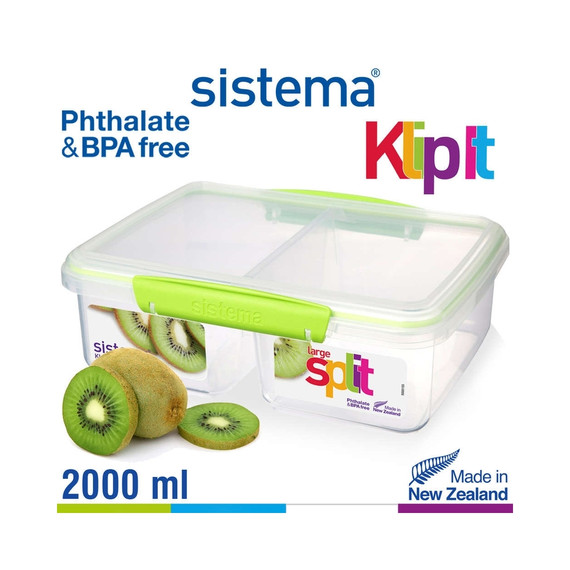 Contenitore ermetico per alimenti con sistema KLIP IT™  verde