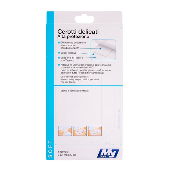 MyDoct - Cerotti Delicati Maxi 20X10 Cm 3Pz