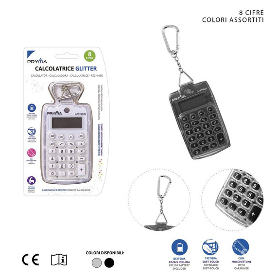 Pryma - Calcolatrice mini 8 cifre