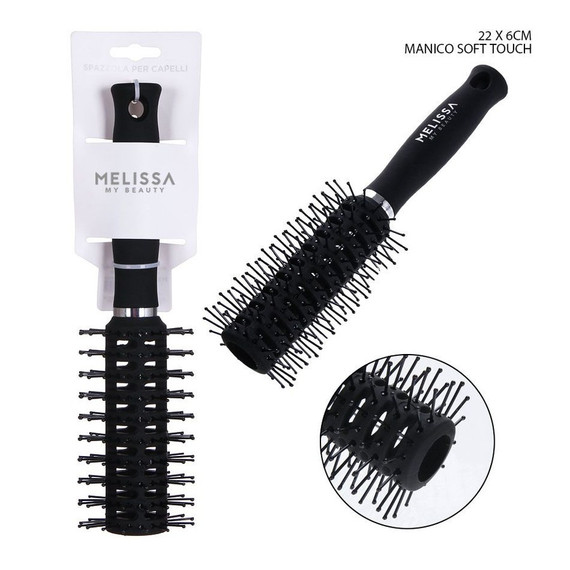 Melissa - Spazzola capelli soft touch 22 x 6 cm