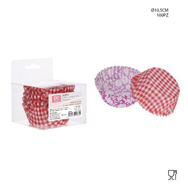 Pirottino Carta Cupcake 6.3Cm 100Pz Bianco - DcCasa