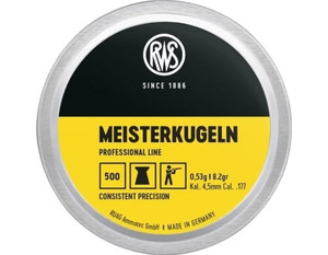 RWS Meisterkugeln 177cal 8.2gr 500 Pack RWS Meisterkugeln 177cal 8.2gr 500 Pack