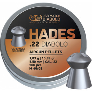 JSB Hades .22 15.89gr (500)-Tin Damage