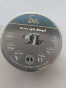 H&N Neue Spitzkugel .177 Cal, 8.49 gr (500)