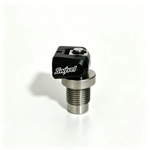 Swivel T Fill Adaptor 300 Bar G5/8 (Din300) Inlet Twin 1/8BSPP Outlets Dual 360°+180° Rotation