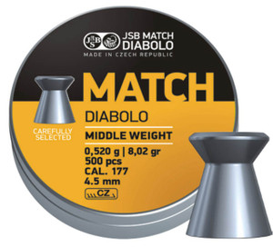 JSB Yellow Match Middle Weight .177 Cal JSB Yellow Match Middle Weight .177 Cal