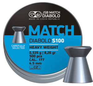 JSB Blue Match Heavy Weight .177 Cal, 8.26 Grains JSB Blue Match Heavy Weight .177 Cal, 8.26 Grains