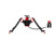 Accu-Tac HYBA-500 HYDRO Bipod ARCA Spec QR, Cants, Remote Vert Adjust. - Black/Red