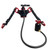 Accu-Tac HYBA-500 HYDRO Bipod ARCA Spec QR, Cants, Remote Vert Adjust. - Black/Red