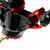 Accu-Tac HYBA-500 HYDRO Bipod ARCA Spec QR, Cants, Remote Vert Adjust. - Black/Red