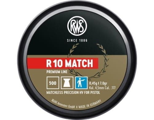 RWS R10 Match 177cal 7.0gr 500 Pack