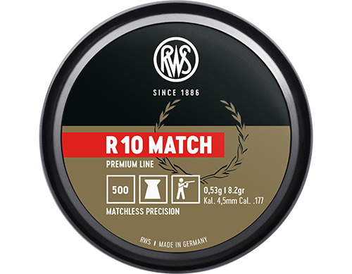RWS R10 Match 177cal 8.2gr 500 Pack