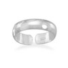 California Toe Rings Sterling silver thick 5mm band adjustable toe ring 