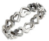 Sterling silver heart infinity toe ring