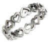 Sterling silver heart infinity thumb ring