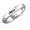 Sterling silver hammered thumb ring Bling