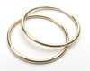 14k gold 1mm double bands toe ring