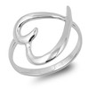 Sterling Silver heart thumb ring for Women Amor
