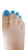 14k gold thin toe ring for Women - Dazzle