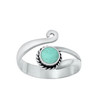 Coastal Calm Turquoise Toe Ring | Sterling Silver Adjustable Toe Jewelry – California Toe Rings