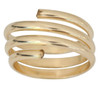 14k gold coil yoga swirl toe ring