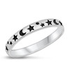 Starlit Dreams Moon & Stars Toe Ring | Sterling Silver Toe Ring in Sizes 2, 3 & 4 – California Toe Rings