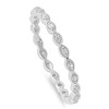 Sterling silver eternity toe ring