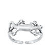 California Toe Rings | Toe Ring | Sterling Silver Lizard Gecko Adjustable Toe Rings for Women 