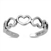 Toe Ring, Sterling Silver Heart Toe Ring, Gift under 10, Toe Rings, Simple, Adjustable Heart Toe ring, Gift For women #toering #toerings