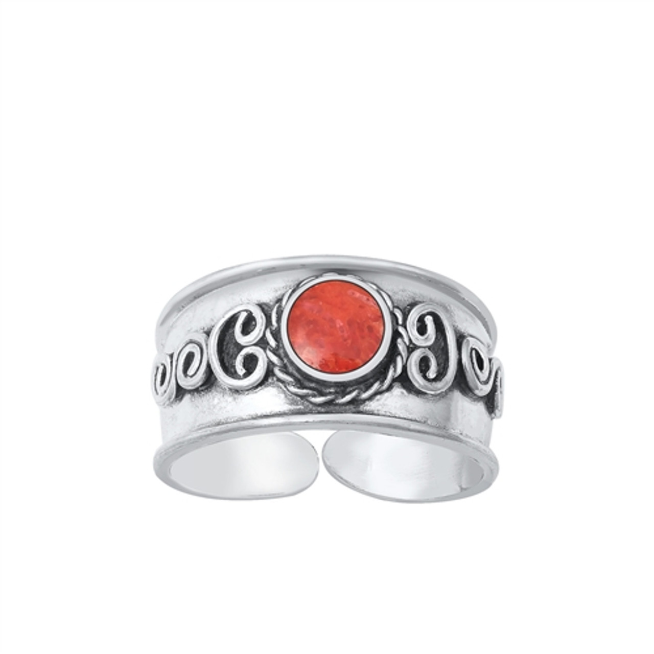 Buy munga silver ring natural beautiful red coral gemstone ring 4.25 carat  stone by CEYLONMINE Online - Get 81% Off