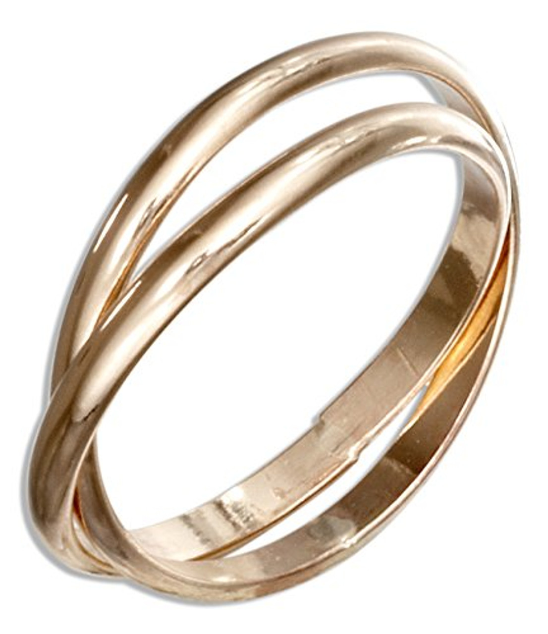 14kt rolling thumb rings size 8, 9, 10