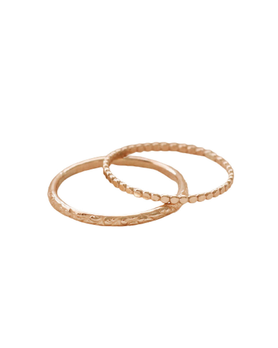 Thumb Stack Rings 14k Gold filled Hawaiian Thumb Ring set stacking rings