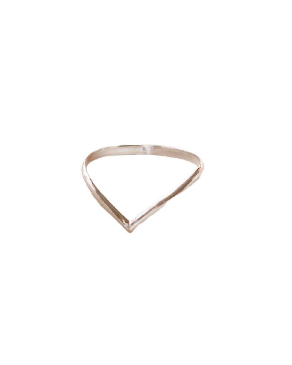 Sterling silver chevron toe ring