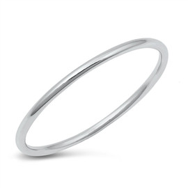 Thin silver thumb ring