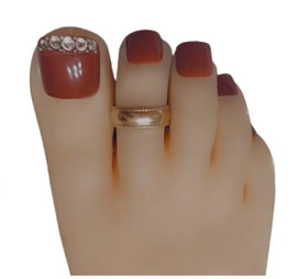 Fabs- beautiful 14k gold filled wide adjustable toe ring.  Very comfortable to wear everyday.
