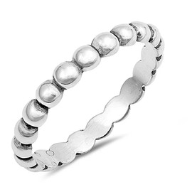 Silver Dots Bead Ball Toe Ring | Sterling Silver Toe Ring in Sizes 2, 3 & 4 – California Toe Rings