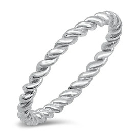 Twisted Charm Twist Toe Ring | Sterling Silver Toe Ring in Sizes 4 & 5 – California Toe Rings