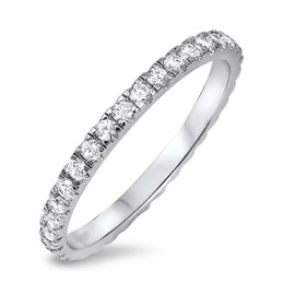 Eternal Sparkle CZ Toe Ring | Sterling Silver Toe Ring in Sizes 2, 3 & 4 – California Toe Rings