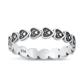 Sterling Silver Paws and Heart Toe Ring – Size 4 Perfect Gift for Pet Lovers Sterling Silver Paws and Heart Toe Ring – Size 4 Perfect Gift for Pet Lovers