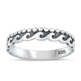 Sterling Silver Wave Toe Ring – Sizes 3, 4, 5 | Waterproof Beach Jewelry for Women & Teens | Top-Rated in Hawaii | Oahu Sterling Silver Wave Toe Ring – Sizes 3, 4, 5 | Waterproof Beach Jewelry for Women & Teens | Top-Rated in Hawaii | Oahu