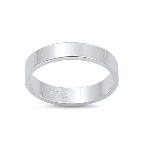 Classic Edge 3mm Sterling Silver Cigar Band Toe Ring | Size 4 & 5 – California Toe Rings
