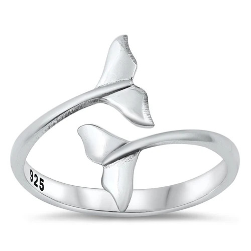 Ocean’s Grace Whale Tail Toe Ring | Sterling Silver Toe Ring for Size 4 & 5 – California Toe Rings