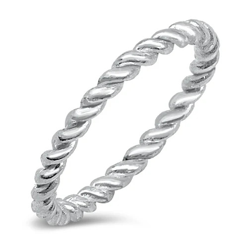 Twisted Charm Twist Toe Ring | Sterling Silver Toe Ring in Sizes 4 & 5 – California Toe Rings