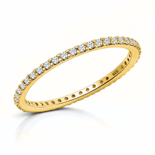 Toe Ring | Eternity Crystal Toe Ring | Clear Crystal Crystal Evergold