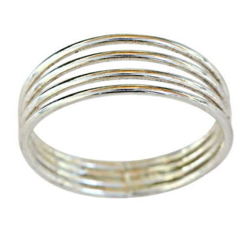 Sterling silver 4 band thumb ring
