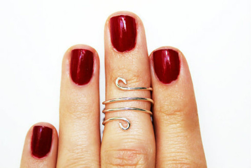 14k gold above the knuckle rings