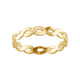 14k Filled gold thick braided toe ring