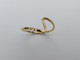 California Toe Rings 14k filled gold small wave toe ring 