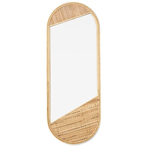 Natural Bamboo Arch Mirror